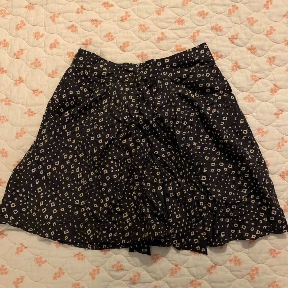 Dil silk mini skirt print